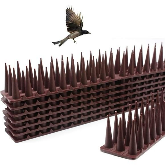 Defender Bird Spikes for Pigeon- 24pack [34FT], Brown, L17.7XW1.57XH1.42 In - Picture 7 of 7